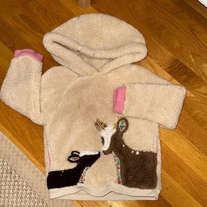 Mini Boden furry sweatshirt size 3-4Y